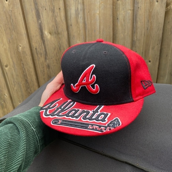 Vintage Embroidered MLB Atlanta Braves Baseball Cap Hat New Era - Picture 4 of 8